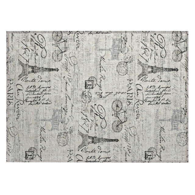 Addison Chantille ACN2209 Novelty Machine Made Transitional Beige Rug