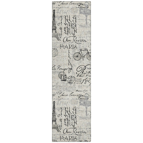 Addison Chantille ACN2209 Novelty Machine Made Transitional Beige Rug