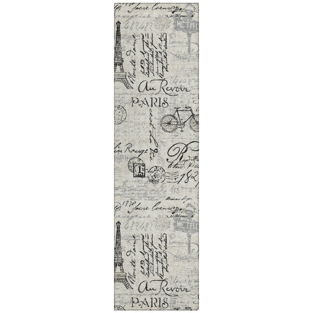 Addison Chantille ACN2209 Novelty Machine Made Transitional Beige Rug