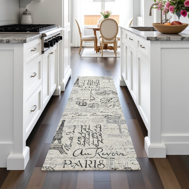 Addison Chantille ACN2209 Novelty Machine Made Transitional Beige Rug
