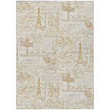 Addison Chantille ACN2209 Novelty Machine Made Transitional Gold Rug