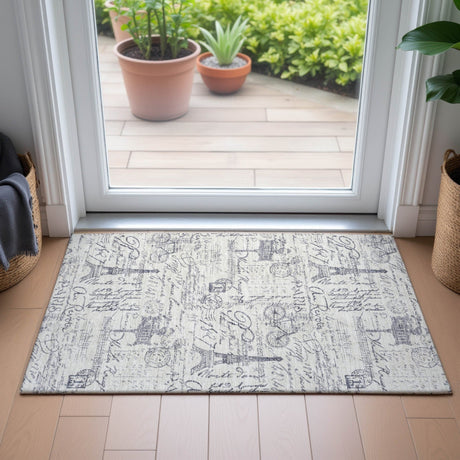 Addison Chantille ACN2209 Novelty Machine Made Transitional Ivory Rug