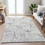 Addison Chantille ACN2209 Novelty Machine Made Transitional Ivory Rug