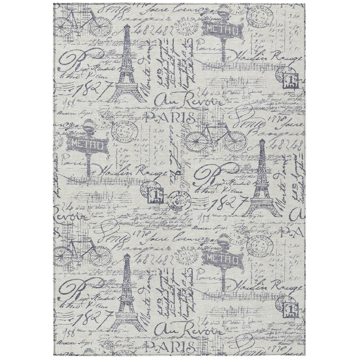Addison Chantille ACN2209 Novelty Machine Made Transitional Ivory Rug