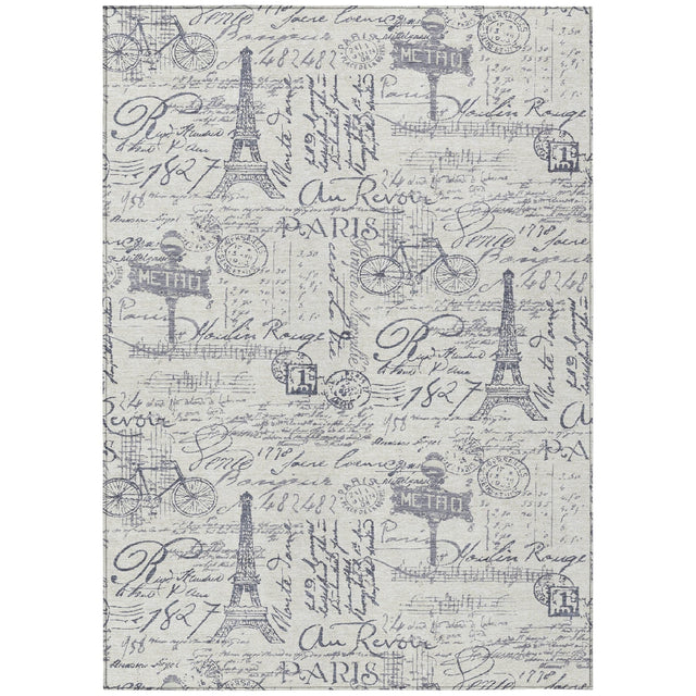Addison Chantille ACN2209 Novelty Machine Made Transitional Ivory Rug