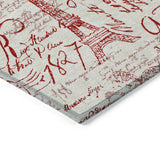 Addison Chantille ACN2209 Novelty Machine Made Transitional Red Rug