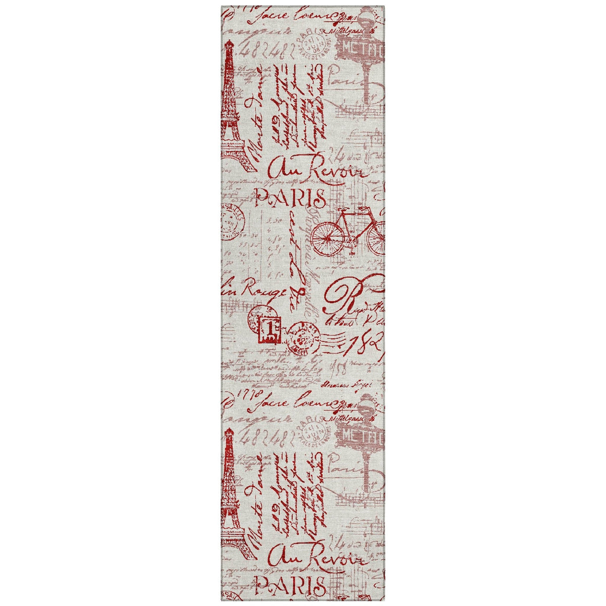Addison Chantille ACN2209 Novelty Machine Made Transitional Red Rug