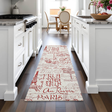 Addison Chantille ACN2209 Novelty Machine Made Transitional Red Rug