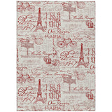 Addison Chantille ACN2209 Novelty Machine Made Transitional Red Rug