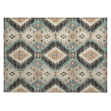 Addison Chantille ACN2210 Moroccan Machine Made Transitional Black Rug