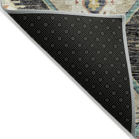 Addison Chantille ACN2210 Moroccan Machine Made Transitional Black Rug