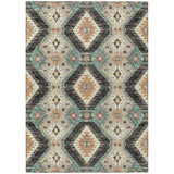 Addison Chantille ACN2210 Moroccan Machine Made Transitional Black Rug