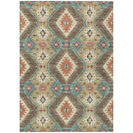 Addison Chantille ACN2210 Moroccan Machine Made Transitional Khaki Rug