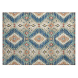 Addison Chantille ACN2210 Moroccan Machine Made Transitional Navy Rug