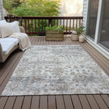 Addison Chantille ACN2211 Modern Machine Made Transitional Taupe Rug