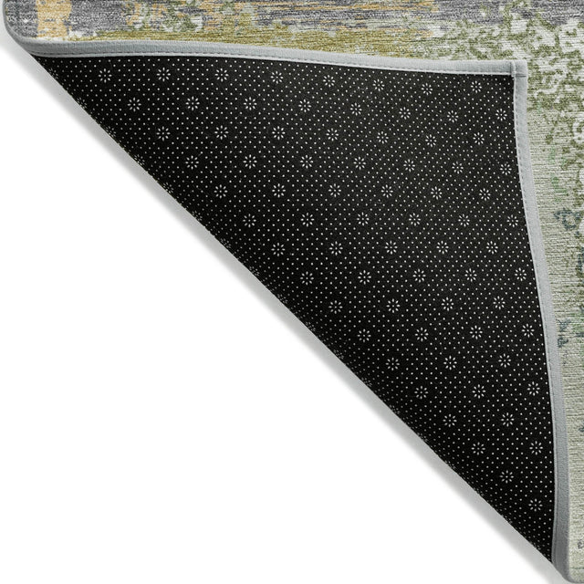 Addison Chantille ACN2212 Abstract Machine Made Transitional Aloe Rug