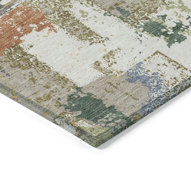 Addison Chantille ACN2212 Abstract Machine Made Transitional Ivory Rug