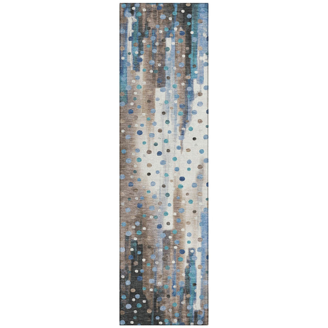 Addison Chantille ACN2213 Geometric Machine Made Transitional Taupe Rug