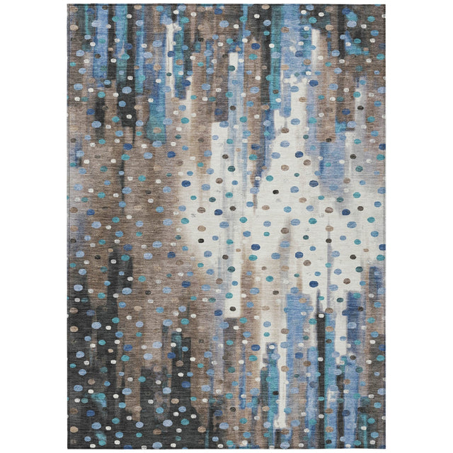 Addison Chantille ACN2213 Geometric Machine Made Transitional Taupe Rug
