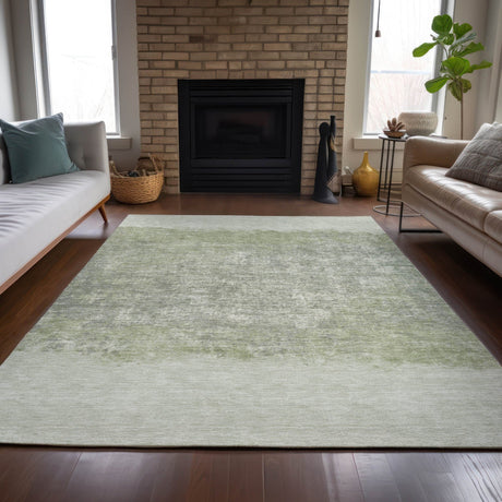 Addison Chantille ACN2214 Stripes Machine Made Transitional Aloe Rug
