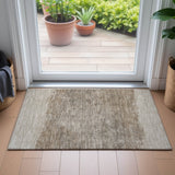 Addison Chantille ACN2214 Stripes Machine Made Transitional Beige Rug