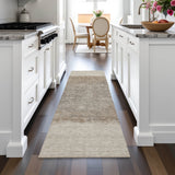 Addison Chantille ACN2214 Stripes Machine Made Transitional Beige Rug