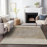 Addison Chantille ACN2214 Stripes Machine Made Transitional Beige Rug