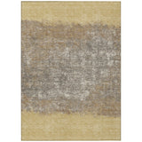 Addison Chantille ACN2214 Stripes Machine Made Transitional Gold Rug