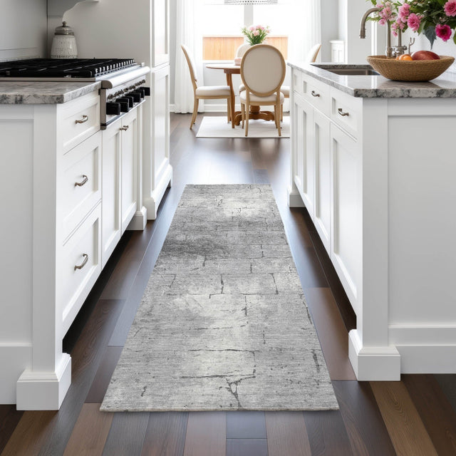 Addison Chantille ACN2215 Geometric Machine Made Transitional Gray Rug