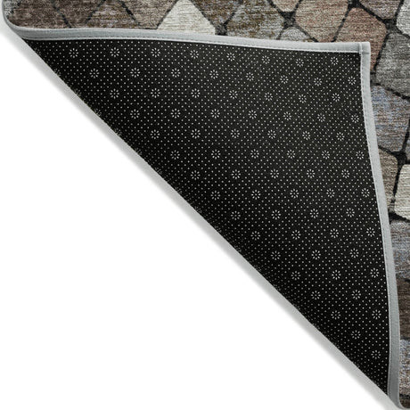 Addison Chantille ACN2216 Geometric Machine Made Transitional Brown Rug