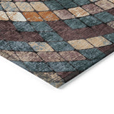 Addison Chantille ACN2216 Geometric Machine Made Transitional Copper Rug