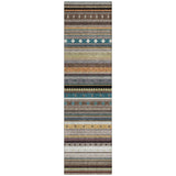 Addison Chantille ACN2218 Stripes Machine Made Transitional Brown Rug