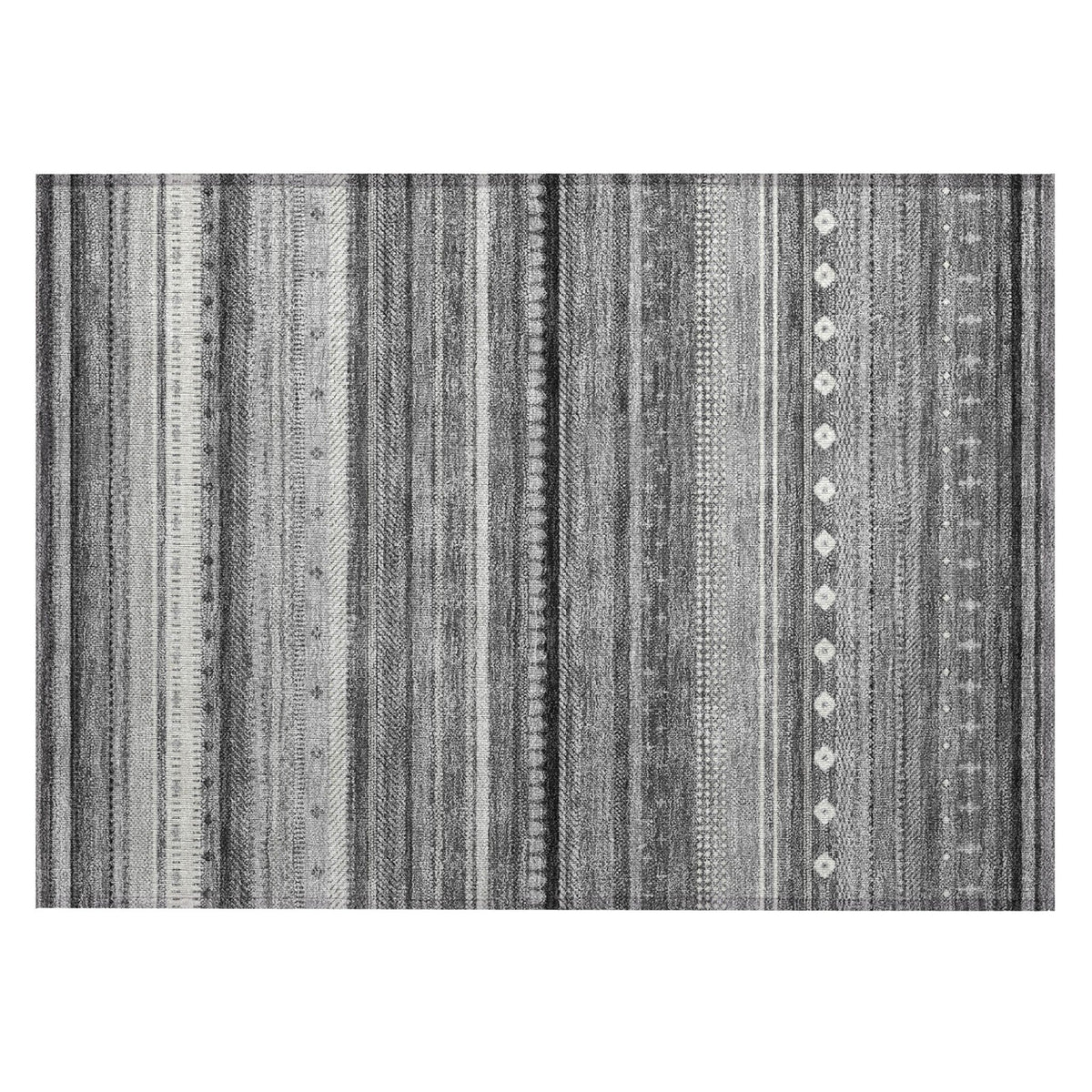 Addison Chantille ACN2218 Stripes Machine Made Transitional Gray Rug