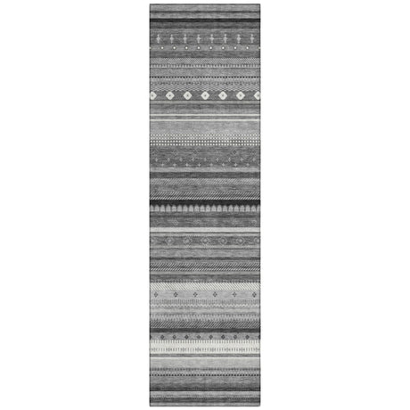 Addison Chantille ACN2218 Stripes Machine Made Transitional Gray Rug