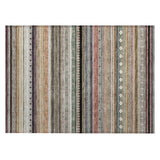 Addison Chantille ACN2218 Stripes Machine Made Transitional Khaki Rug