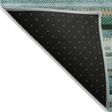 Addison Chantille ACN2218 Stripes Machine Made Transitional Teal Rug