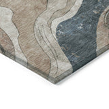 Addison Chantille ACN2219 Abstract Machine Made Transitional Beige Rug