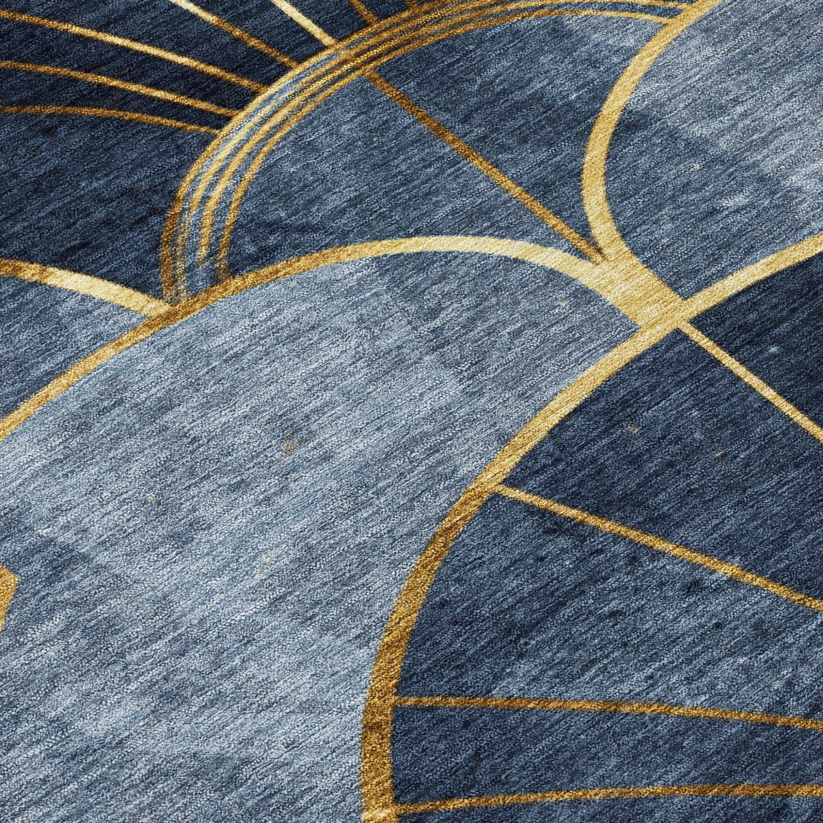 Addison Chantille ACN2221 Floral Machine Made Transitional Navy Rug