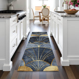 Addison Chantille ACN2221 Floral Machine Made Transitional Navy Rug