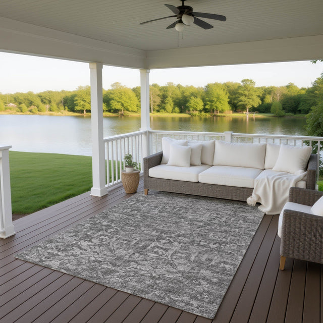 Dalyn Aberdeen AB1 Graphite Rug outdoor lifestyle image