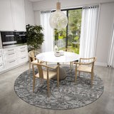 Dalyn Aberdeen AB1 Graphite Rug shown in a room