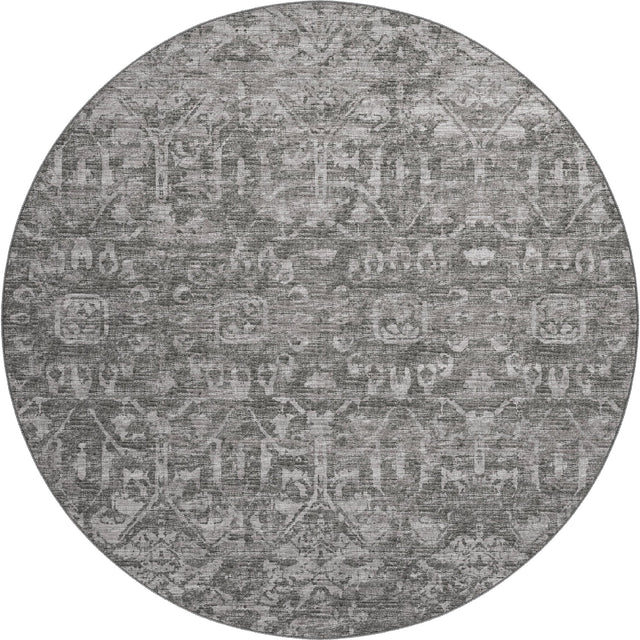 Dalyn Aberdeen AB1 Graphite Rug round rug