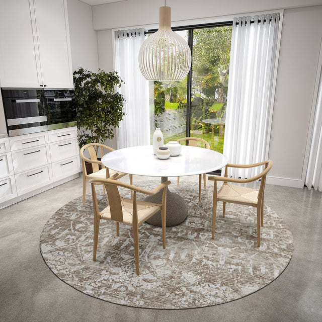 Dalyn Aberdeen AB1 Mushroom Rug shown in a room