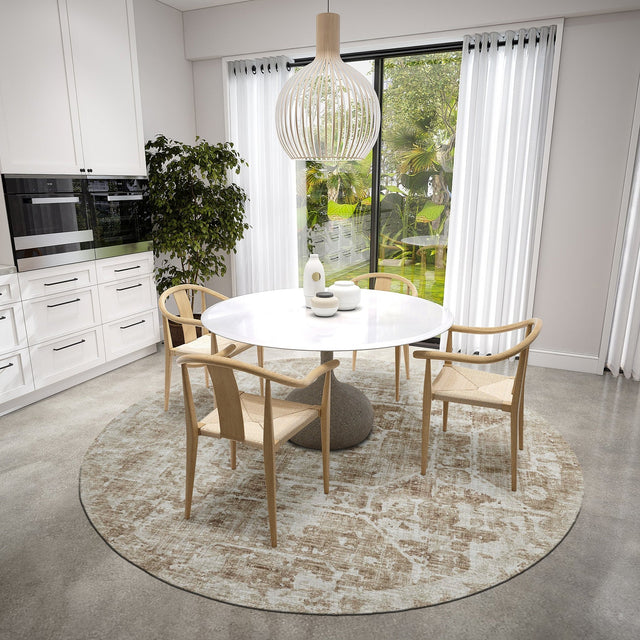 Dalyn Aberdeen AB2 Driftwood Rug shown in a room