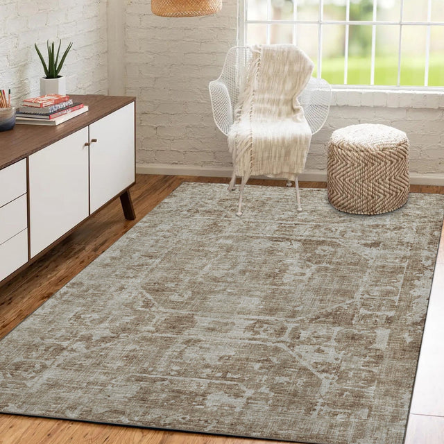 Dalyn Aberdeen AB2 Driftwood Rug shown in a room
