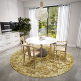 Dalyn Aberdeen AB2 Gold Rug shown in a room