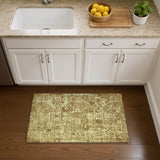 Dalyn Aberdeen AB2 Gold Rug shown in a room