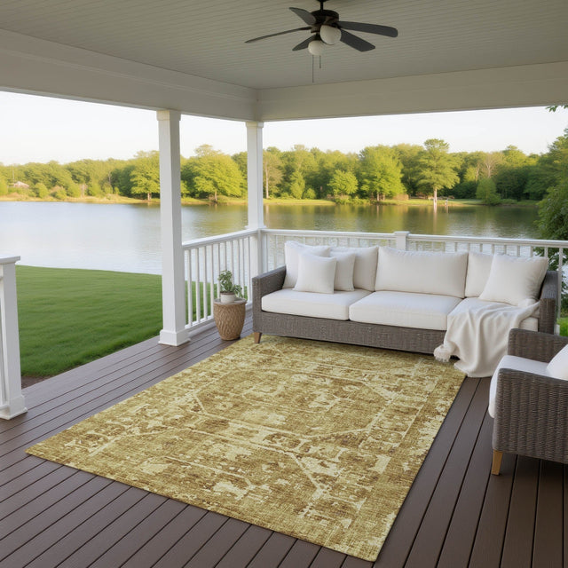 Dalyn Aberdeen AB2 Gold Rug outdoor lifestyle image