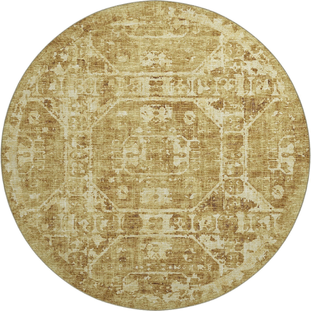Dalyn Aberdeen AB2 Gold Rug round rug