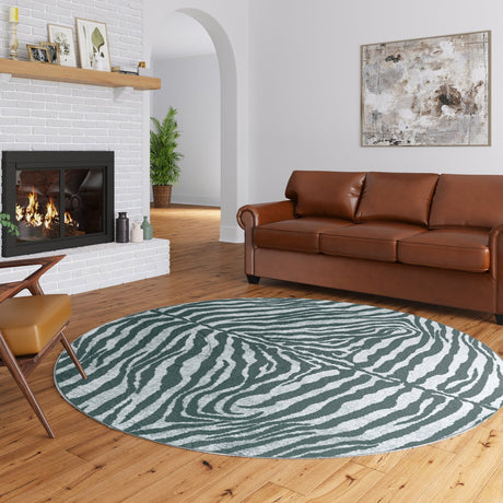 Dalyn Akina AK1 Flannel Rug shown in a room